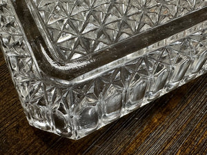 6905 Vintage Brilliant Cut-Glass Relish Tray