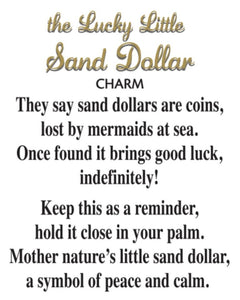 14967 Sand Dollar Charm, w/Card