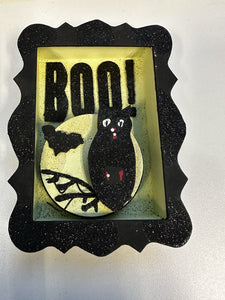 10409-"Boo" Mini Wall Decor w/Owl