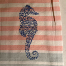 Load image into Gallery viewer, Embroidered seahorse dish towel 3421-010SH SP
