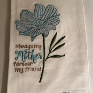 Always my mother embroidered dish towel 7499-603 SP