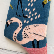 Load image into Gallery viewer, Sock It Up Flamingo Sun Womens Crew Socks WJ9203C
