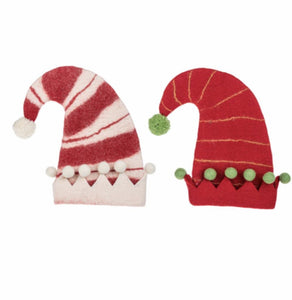 15337RW Decorative Wool Elf Hat