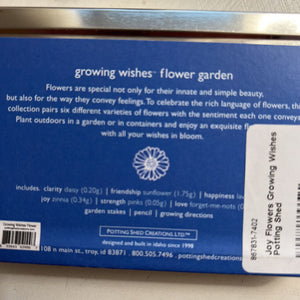 Joy Flowers Growing Wishes Potting Shed
