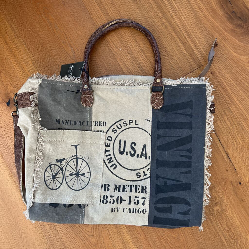 Myra Bag USA Stamped Weekender Bag M0751 111323