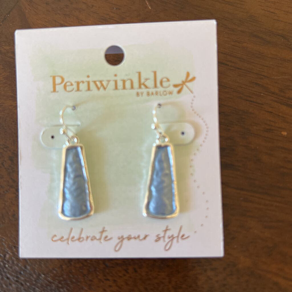 8109705 Soft blue enamel drop earrings Periwinkle