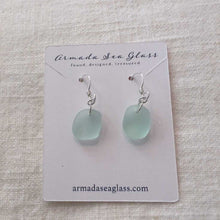 Load image into Gallery viewer, Genuine Sea Glass Earrings Silver
