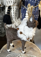 Load image into Gallery viewer, 14016 Wool Reindeer with Bells, Sm

