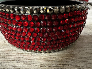 6505 Crystal Bracelet, Red and Grey