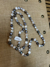 Load image into Gallery viewer, Multi Colored Fresh Water Pearls Necklace genuine hand wrapped
