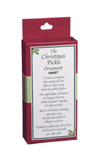 Load image into Gallery viewer, 13400 Christmas Pickle Ornament in Gift Box
