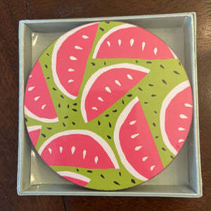 Set of 4 Watermelon party coasters RFP