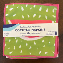 Load image into Gallery viewer, Set of 8 watermelon reusable cocktail napkins RFP
