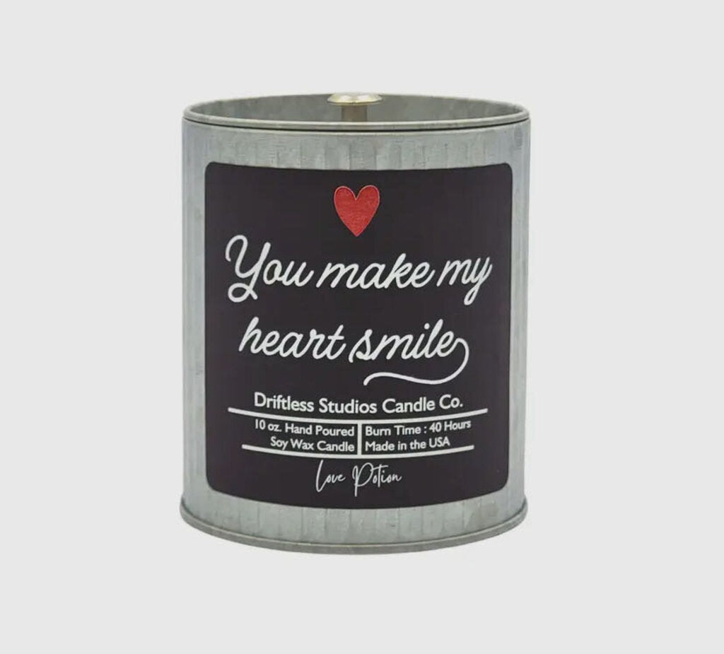 You Make My Heart Smile Soy Candle Tin