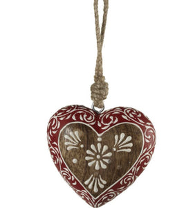 15335 Flower Heart Ornament
