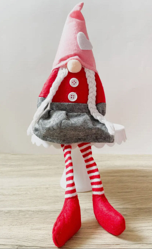 Valentine Gnome with Long Legs