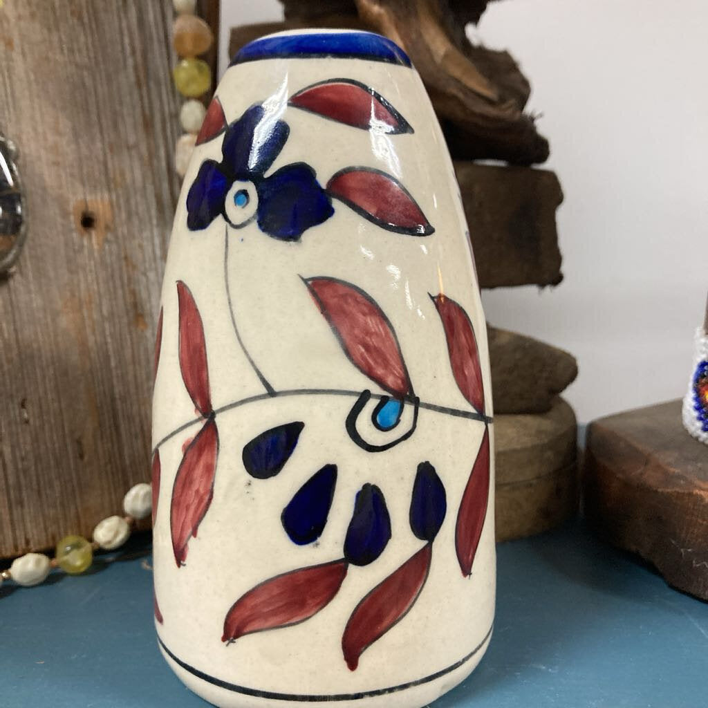 Folk art vase ceramic