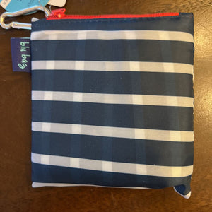 Breton Stripe Navy Blu Bag Reusable Shopper Tote RFP