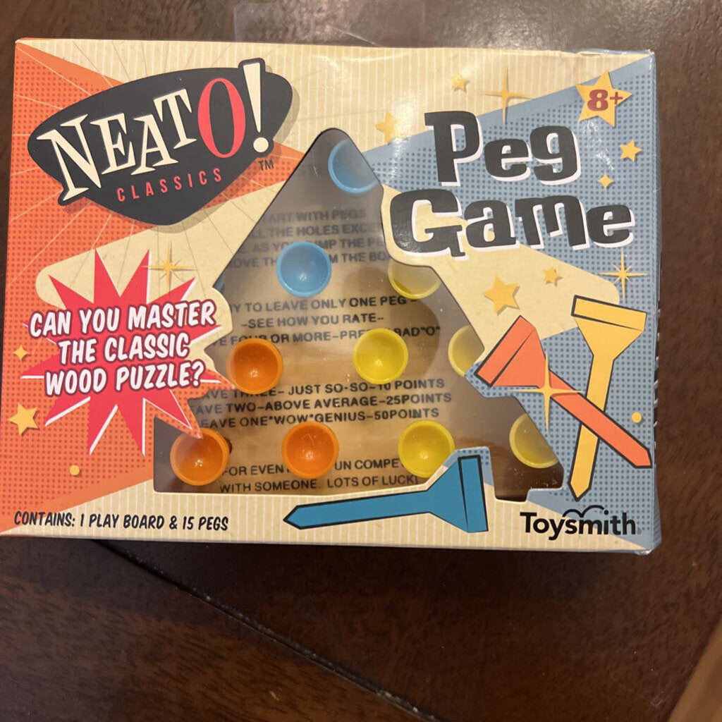 Neato Classic Wooden Peg Game Travel Size TS