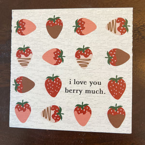 Love Berry Much -Gift-a-block made in USA SS
