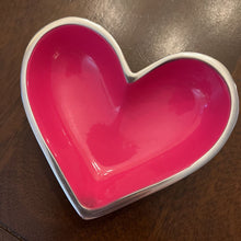 Load image into Gallery viewer, Tiny Hot Pink Heart Handcrafted of food safe polished aluminum Won&#39;t Tarnish chip or break IG
