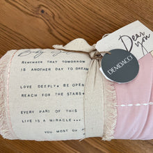 Load image into Gallery viewer, Pink dear you baby blanket DD 2024
