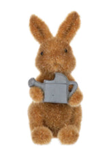 Load image into Gallery viewer, 15504W Fuzzy Bunny w/Watering Can Figurine
