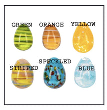 Load image into Gallery viewer, 15500G Oh Happy Day! Green Glass Egg Charm w/Card
