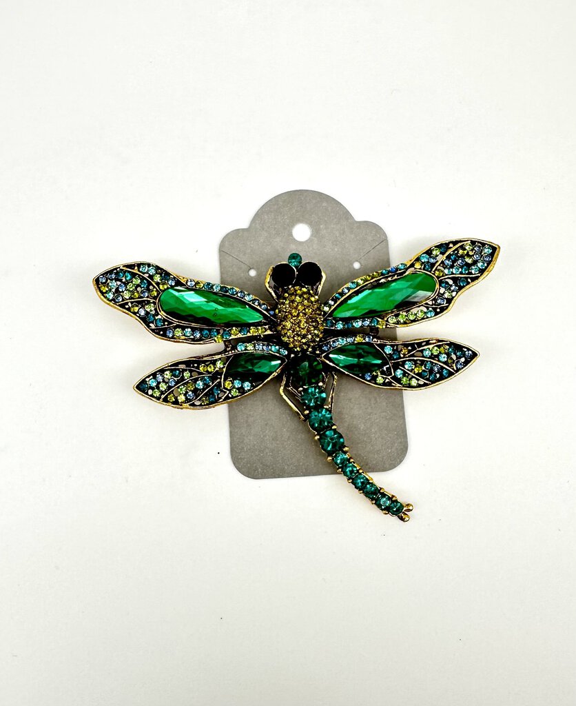 15463 Dragonfly Brooch, Vivid Green
