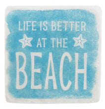 Load image into Gallery viewer, 15495 Beach Text Coasters, Set of 4
