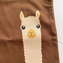 Load image into Gallery viewer, Alpaca watching tote bag
