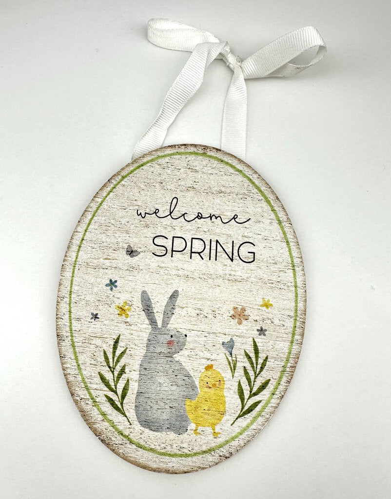 15505 Welcome Spring Wall Plaque