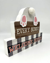 Load image into Gallery viewer, 15389 Every Bunny Welcome Here-Wood Block
