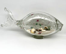 Load image into Gallery viewer, Glass Fish with Sand and Seashell Treasures
