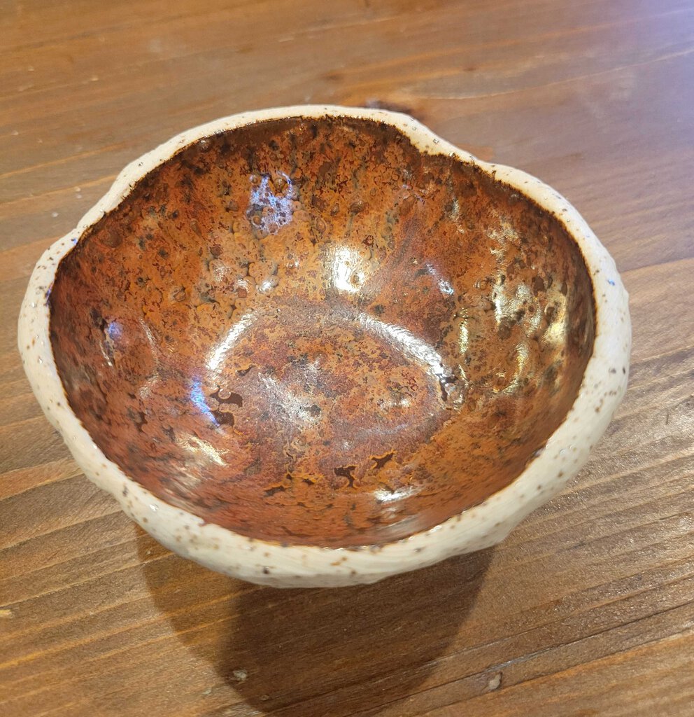 Salt bowl, hand built locally