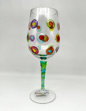 Load image into Gallery viewer, 9534 Gala Bright Wine Glass, (Mouth Blown Glass, Handpainted)
