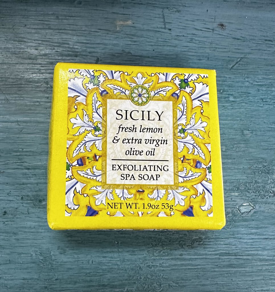 7125 Sicily Lemon & Olive Oil Spa Soap Square