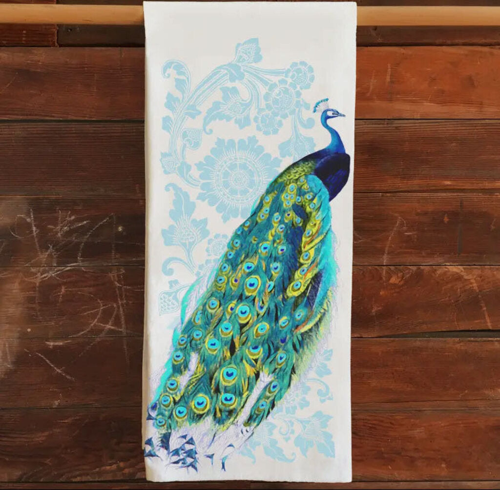 Peacock Tea Towel