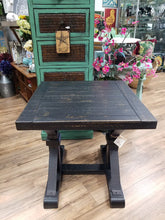 Load image into Gallery viewer, 13361 Distressed Black Breckenridge Wood/Iron End Table 24&quot;x 24&quot; x 24&quot;
