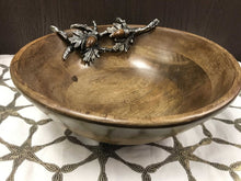 Load image into Gallery viewer, 12127 Wood Acorn Salad Bowl

