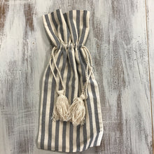 Load image into Gallery viewer, 13596 Cotton Striped Wine Bag
