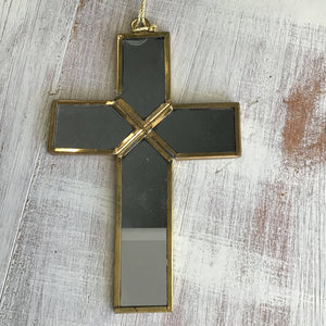 13661 Mirror Cross Ornament