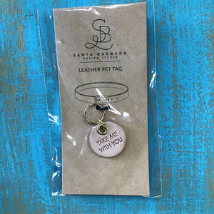 13931 Leather Pet Tag