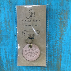 13931 Leather Pet Tag