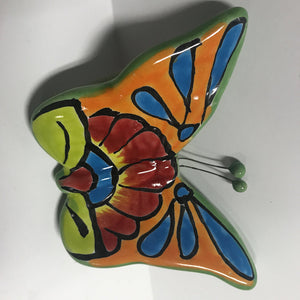 Butterfly - Talavera - Main Color green - Approx 4 in L