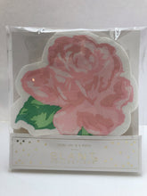 Load image into Gallery viewer, Pink Rose-Shaped Cocktail Napkins (set of 20) 6&quot; x 6.22&quot;
