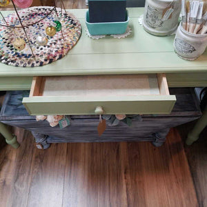 Console Table/Desk painted w/ Fusion Mineral Paint “Upper Canada”48"W x 16"D x 29"TD