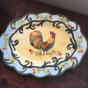Farmhouse Rooster Serving Platter